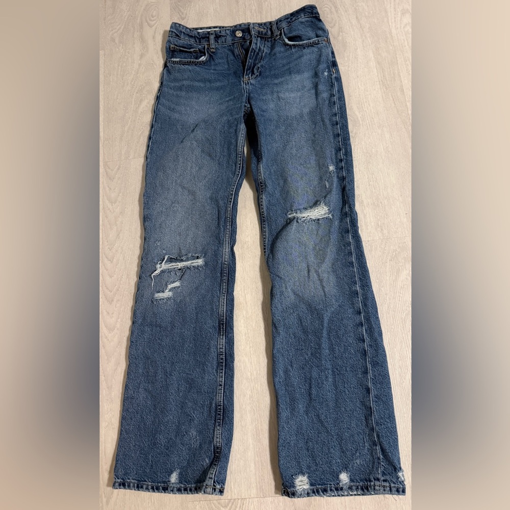 Zara Straight Blue Jeans